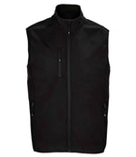 SOL'S Falcon Recycled Soft Shell Bodywarmer for Bulk Orders in Ireland Black 4XL