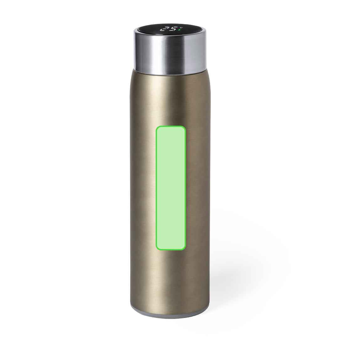 Kenay Thermal Bottle – Stainless Steel Double Wall Insulated Bottle with Temperature Gauge