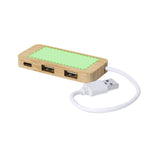 Norman Bamboo USB Hub - Sustainable Office Accessory
