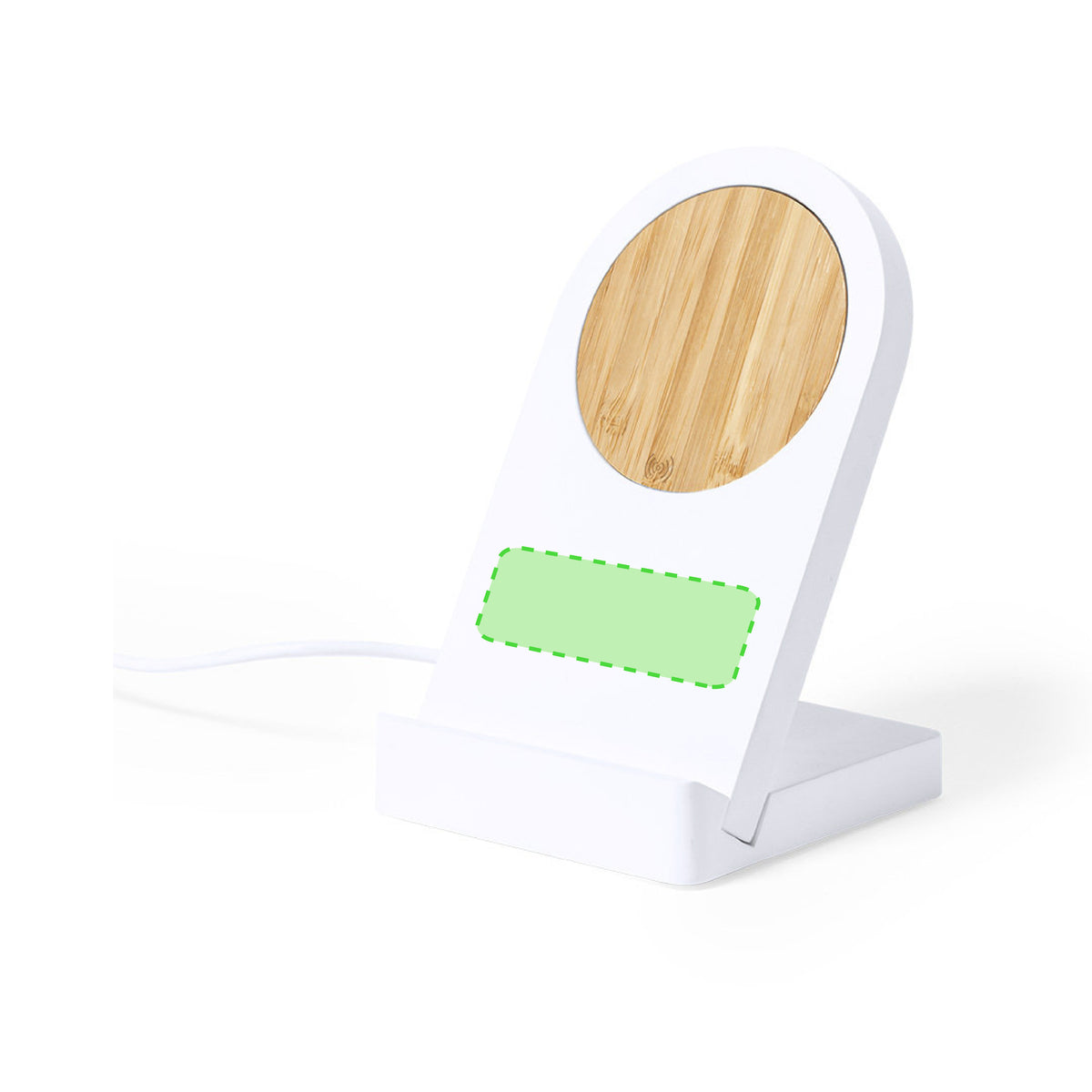 Noopy Wireless Magnetic Charger - Eco-Friendly Bamboo Phone Holder