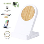 Noopy Wireless Magnetic Charger - Eco-Friendly Bamboo Phone Holder