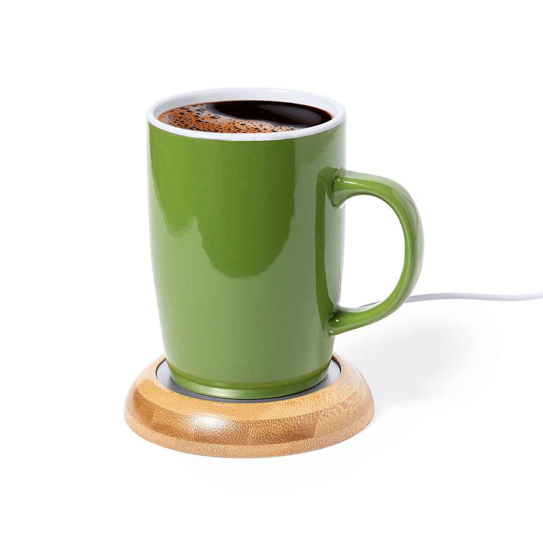 Ligrant Bamboo Mug Warmer – Keep Your Drinks Warm with Sustainable Style