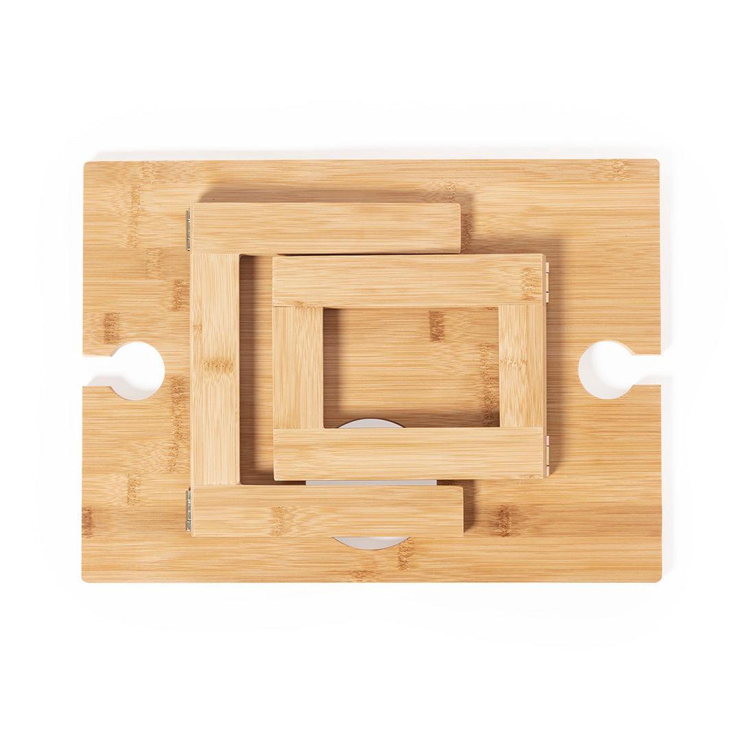Zarbok Bamboo Folding Wine Table – Ideal for Leisure and Corporate Gifts