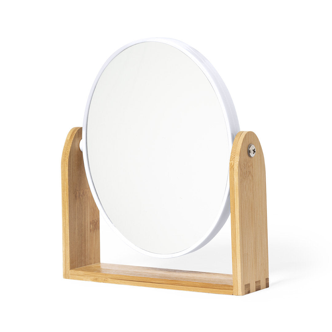 Rinoco Bamboo Mirror – Eco-Friendly Table Mirror with Dual Magnification