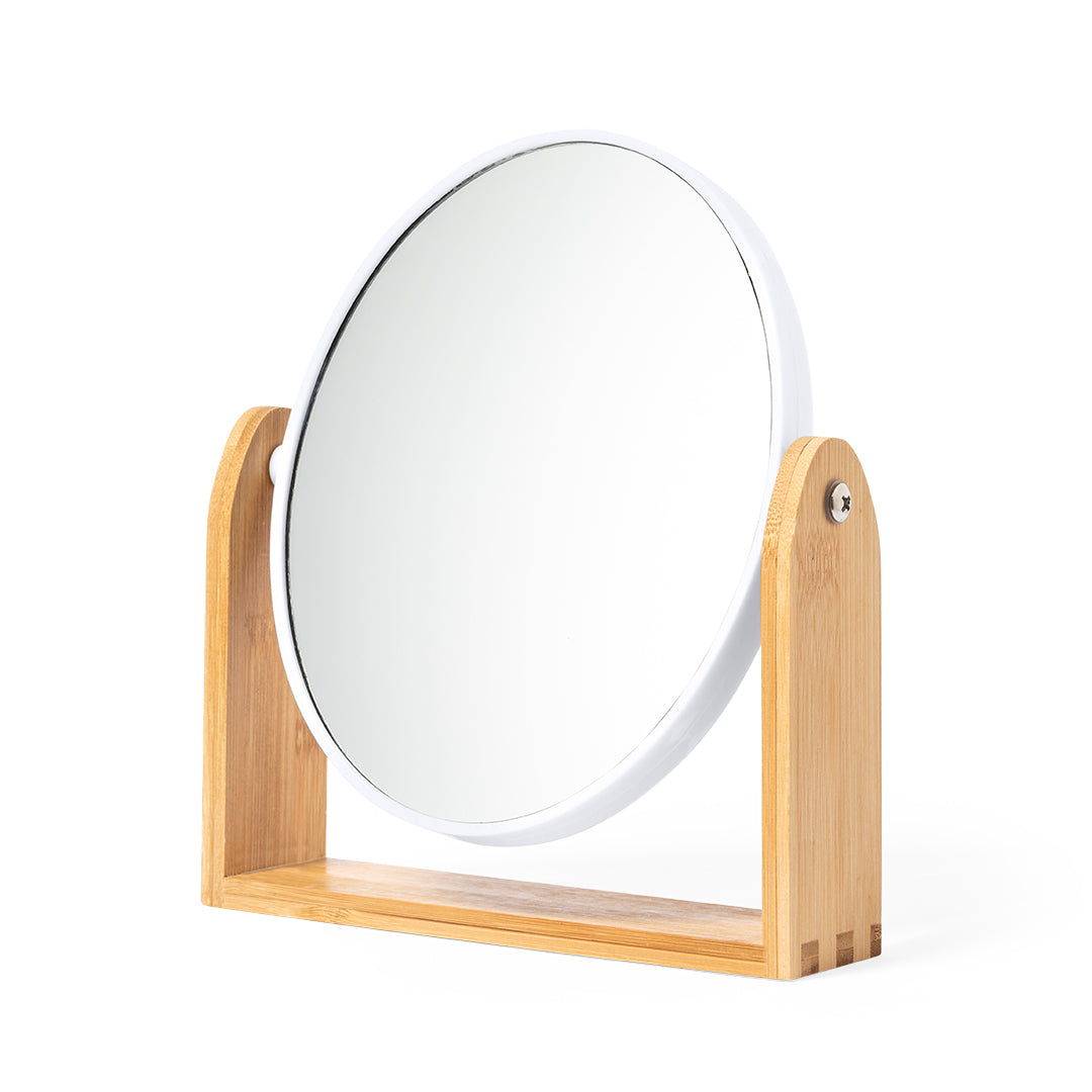 Rinoco Bamboo Mirror – Eco-Friendly Table Mirror with Dual Magnification