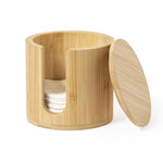 Kiam Bamboo Make Up Remover Disc Dispenser – Eco-Friendly and Reusable