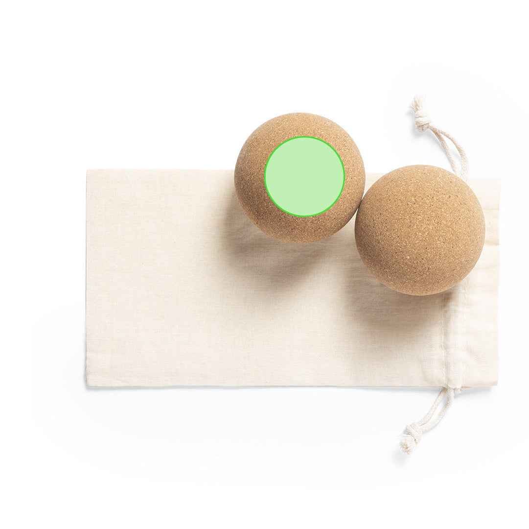 Tuduk Yoga Massage Ball Set with Cork Base