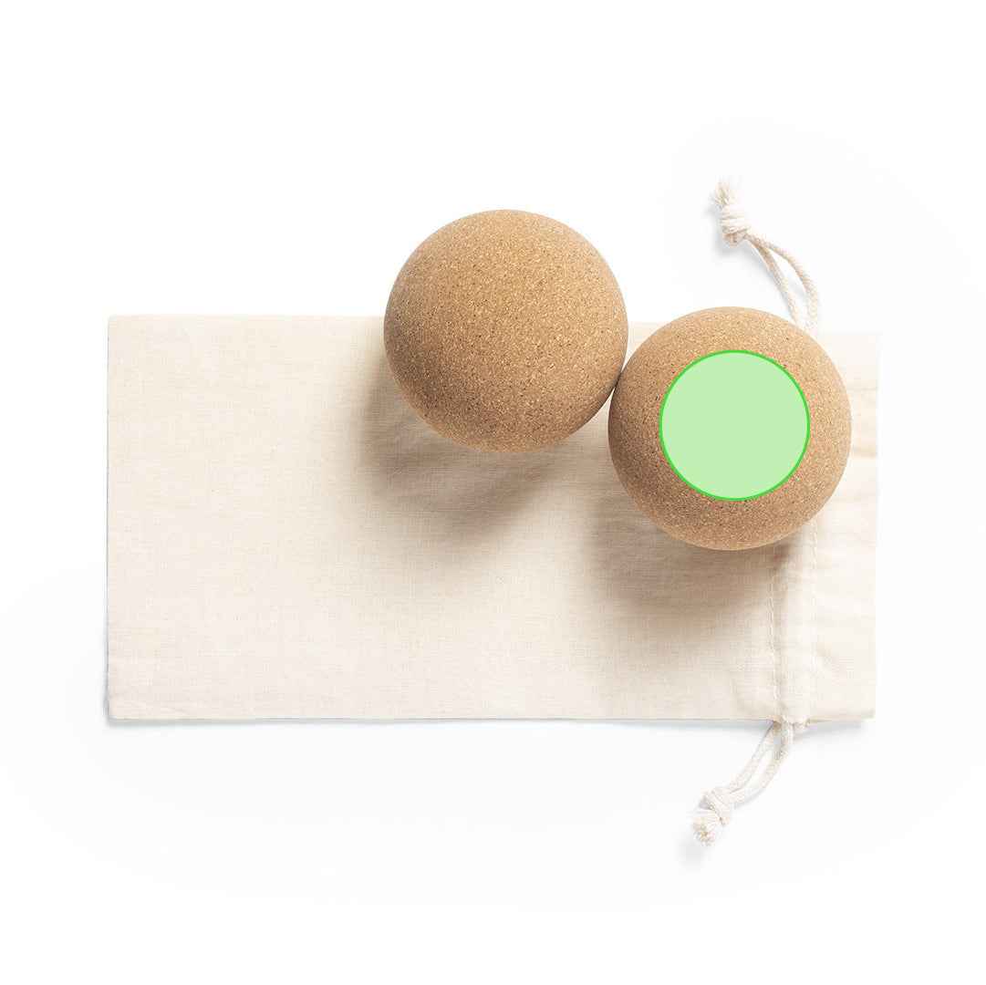 Tuduk Yoga Massage Ball Set with Cork Base