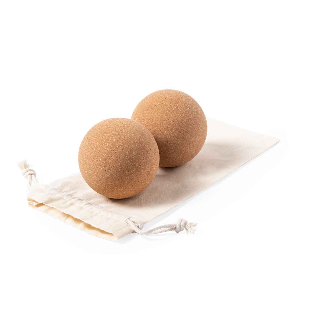 Tuduk Yoga Massage Ball Set with Cork Base