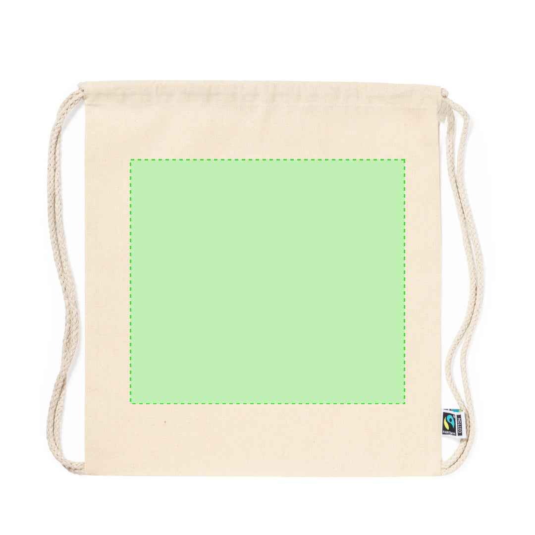 Sanfer Fairtrade Cotton Drawstring Backpack – Sustainable & Practical