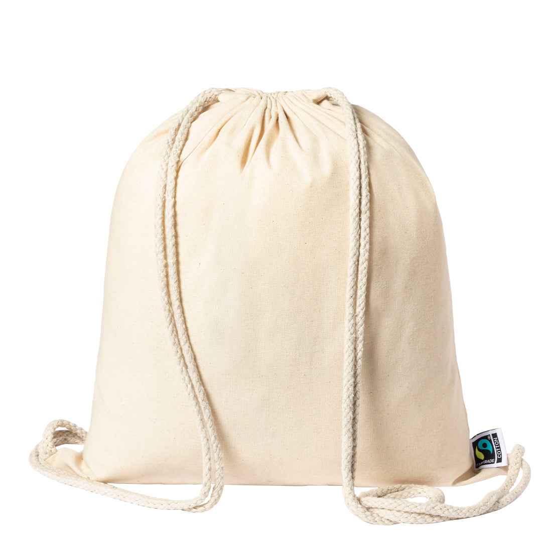 Sanfer Fairtrade Cotton Drawstring Backpack – Sustainable & Practical
