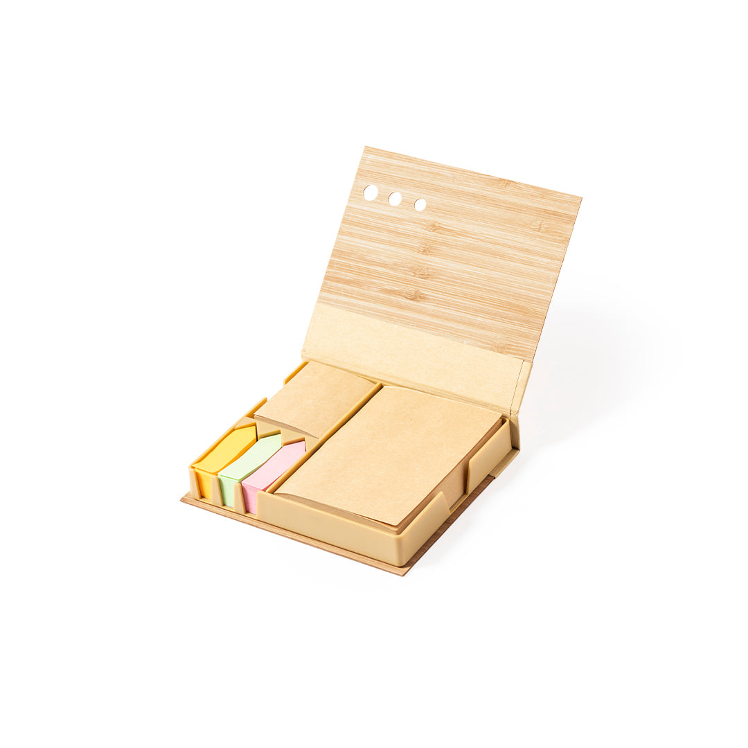 Kokil Notepad Holder – Sustainable Bamboo Covers with Sticky Notes