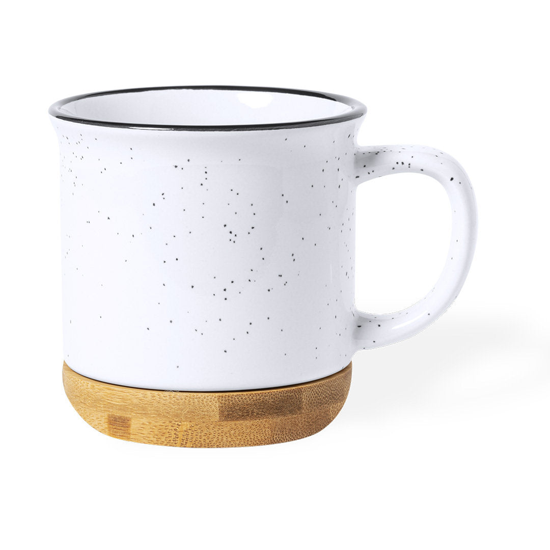 Larray Ceramic Mug with Bamboo Base – Sustainable and Stylish