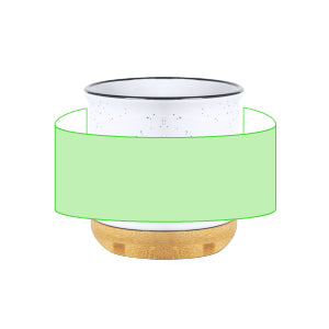 Larray Ceramic Mug with Bamboo Base – Sustainable and Stylish