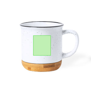 Larray Ceramic Mug with Bamboo Base – Sustainable and Stylish