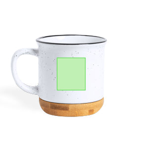 Larray Ceramic Mug with Bamboo Base – Sustainable and Stylish