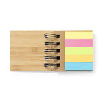 Feros Ringed Notebook – Sustainable Bamboo Cover Notebook with Sticky Notes