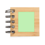 Feros Ringed Notebook – Sustainable Bamboo Cover Notebook with Sticky Notes