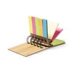 Feros Ringed Notebook – Sustainable Bamboo Cover Notebook with Sticky Notes