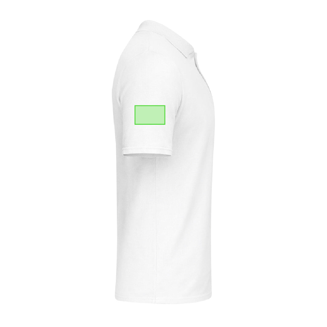 Original White Polo Shirt – Classic Cotton Piqué for Irish Businesses