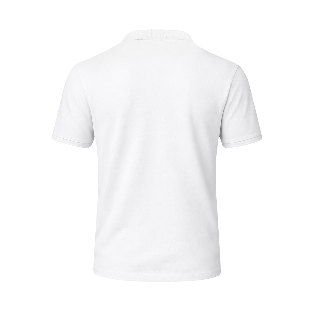 Original White Polo Shirt – Classic Cotton Piqué for Irish Businesses