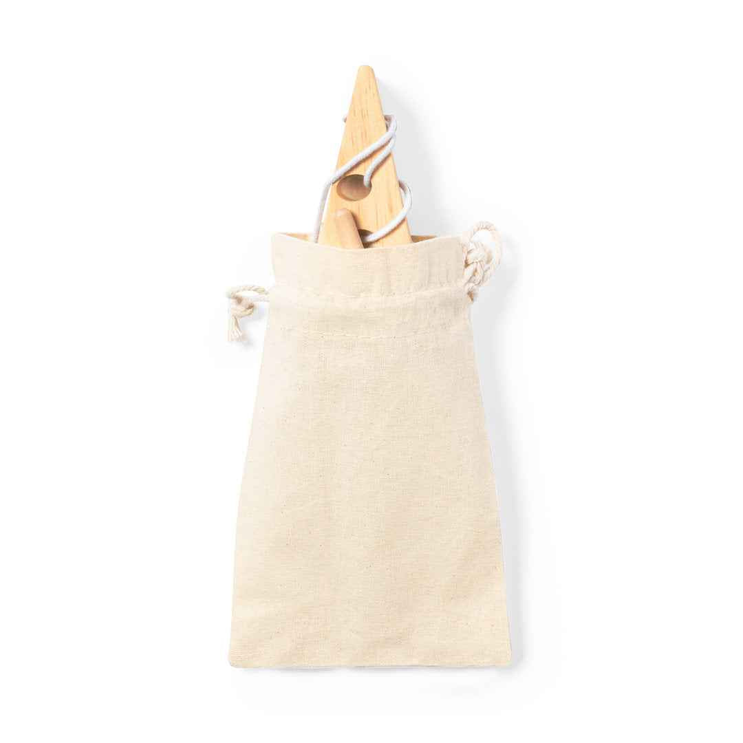 Milie Skill Game – Durable Natural Pine Wood Set in Cotton Carry Bag