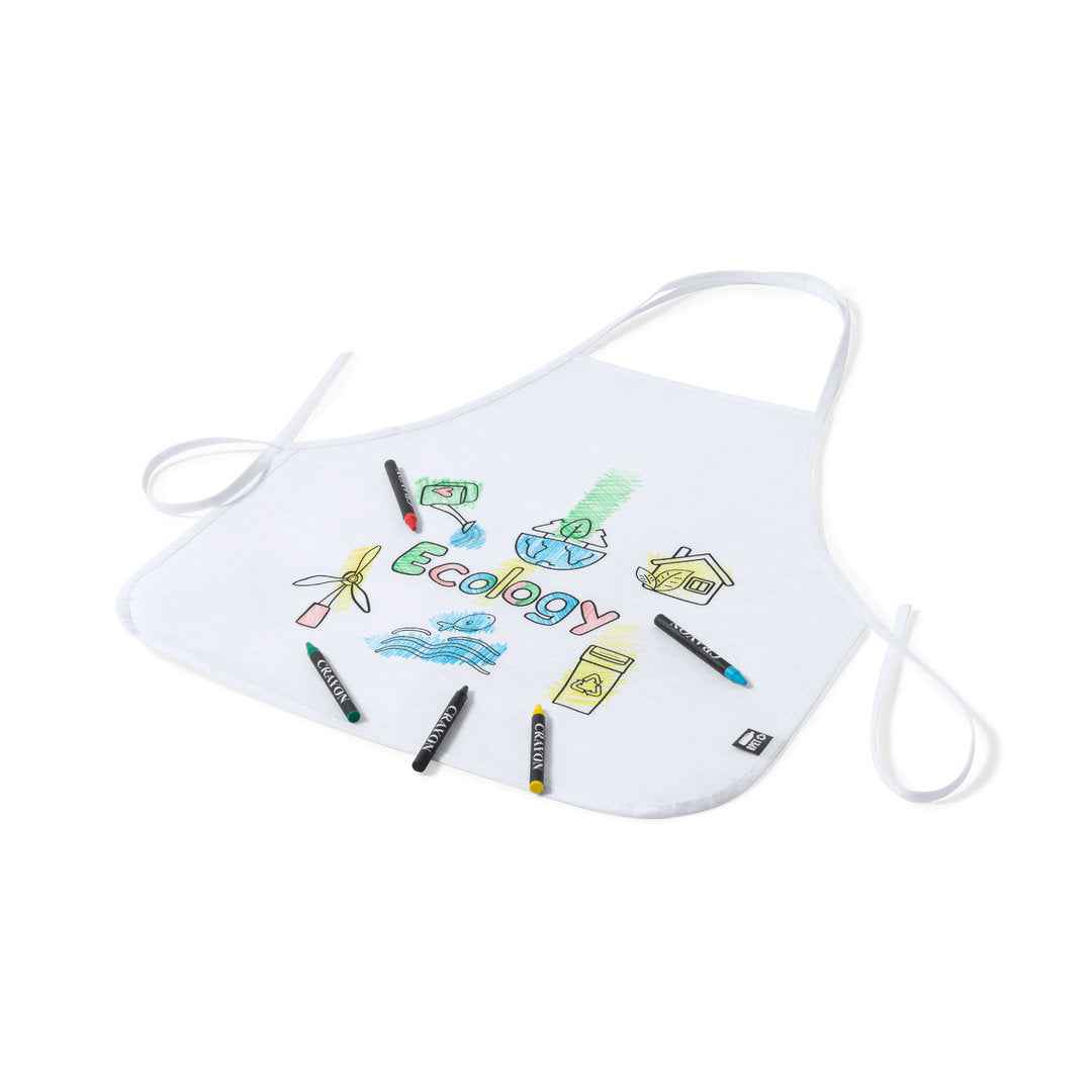 Mayfil Apron – Sustainable Kids’ Apron with Crayons