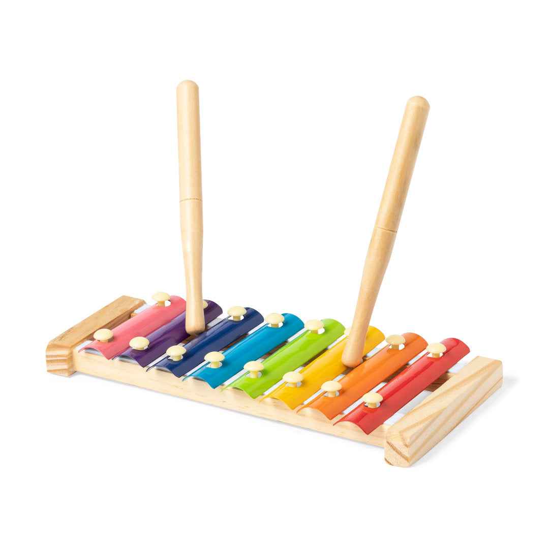 Nultyn Wooden Xylophone – Colourful Pine Wood Musical Toy