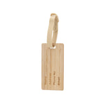 Elwes Bamboo Luggage Tag – Sustainable Travel Accessory