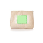 Flumit Beauty Bag – Natural Tone Polyester with Transparent EVA Window