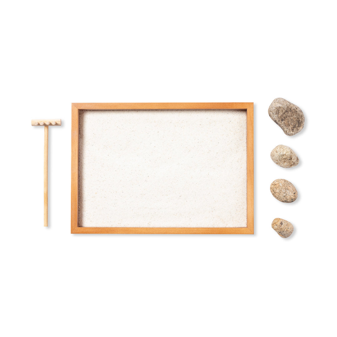 Azumy Mini Zen Garden – Natural Wooden Relaxation Set