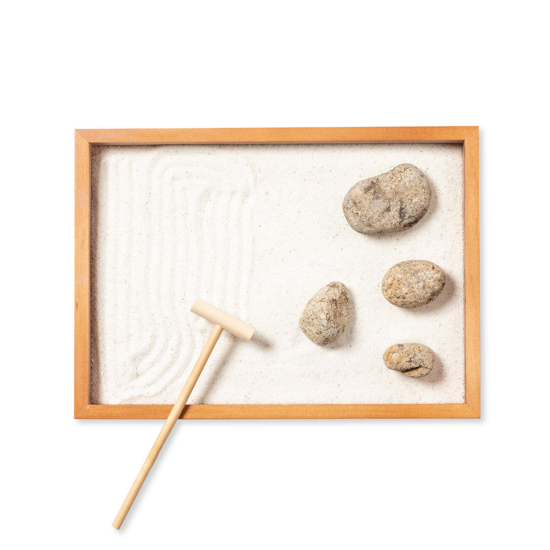 Azumy Mini Zen Garden – Natural Wooden Relaxation Set