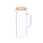Dibrix Glass Jug – Durable Borosilicate Glass with Bamboo Lid