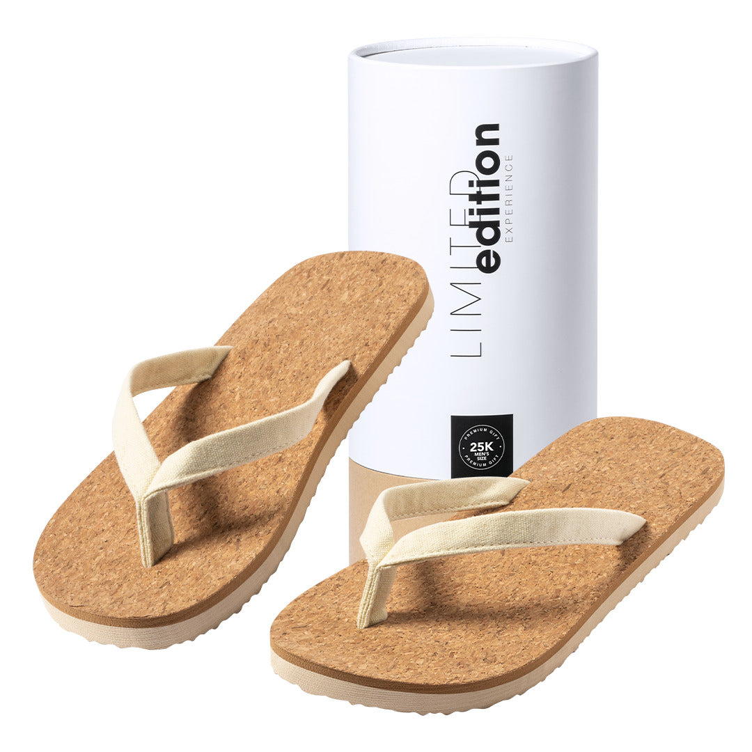 Yassir Limited Edition Flip Flops – Exclusive Natural Cork Design