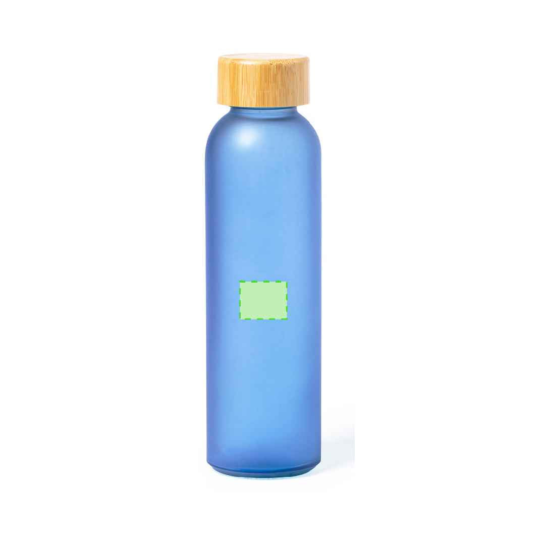 Eskay - Glass Water Bottle with Bamboo Lid 500ml