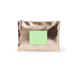 Darak PU Leather Beauty Bag – Stylish and Practical Metallic Finish Bags