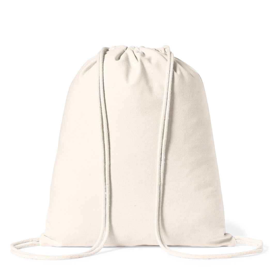 Serlen Cotton Drawstring Backpack – Durable and Natural