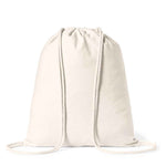 Serlen Cotton Drawstring Backpack – Durable and Natural
