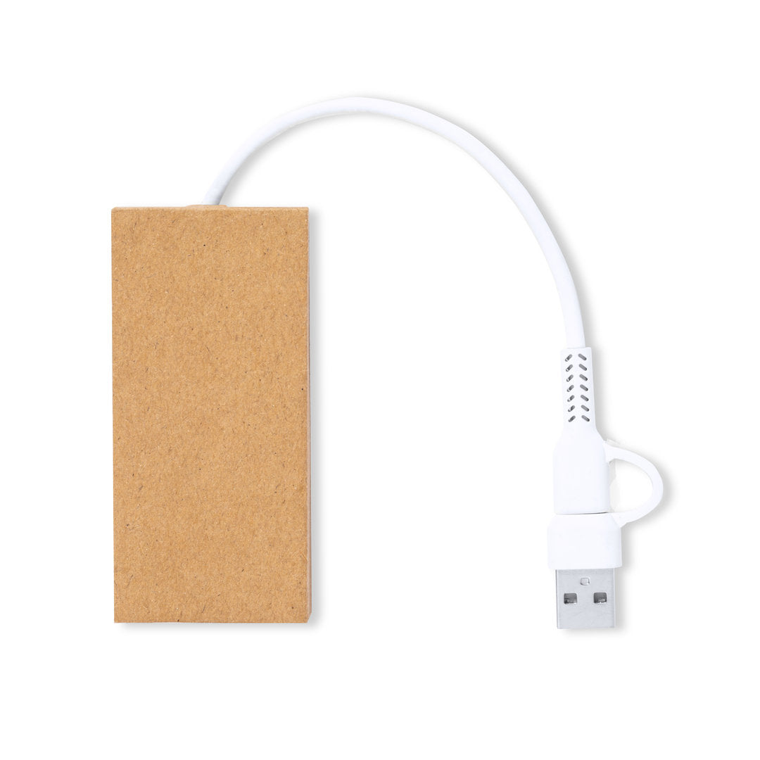 Hasgar USB Hub - Sustainable 2.0 USB Hub with Type-C and USB Ports