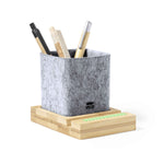 Firdex Pen Holder – Sustainable Felt RPET and Bamboo Desk Accessory