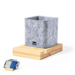 Firdex Pen Holder – Sustainable Felt RPET and Bamboo Desk Accessory