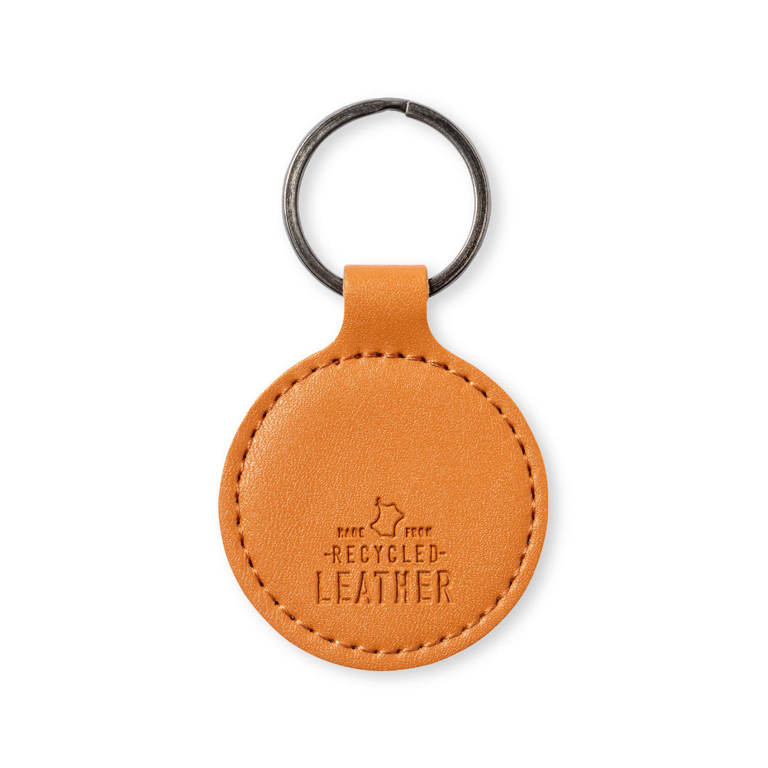 Dontex Recycled Leather Keyring – Sustainable Promotional Gift