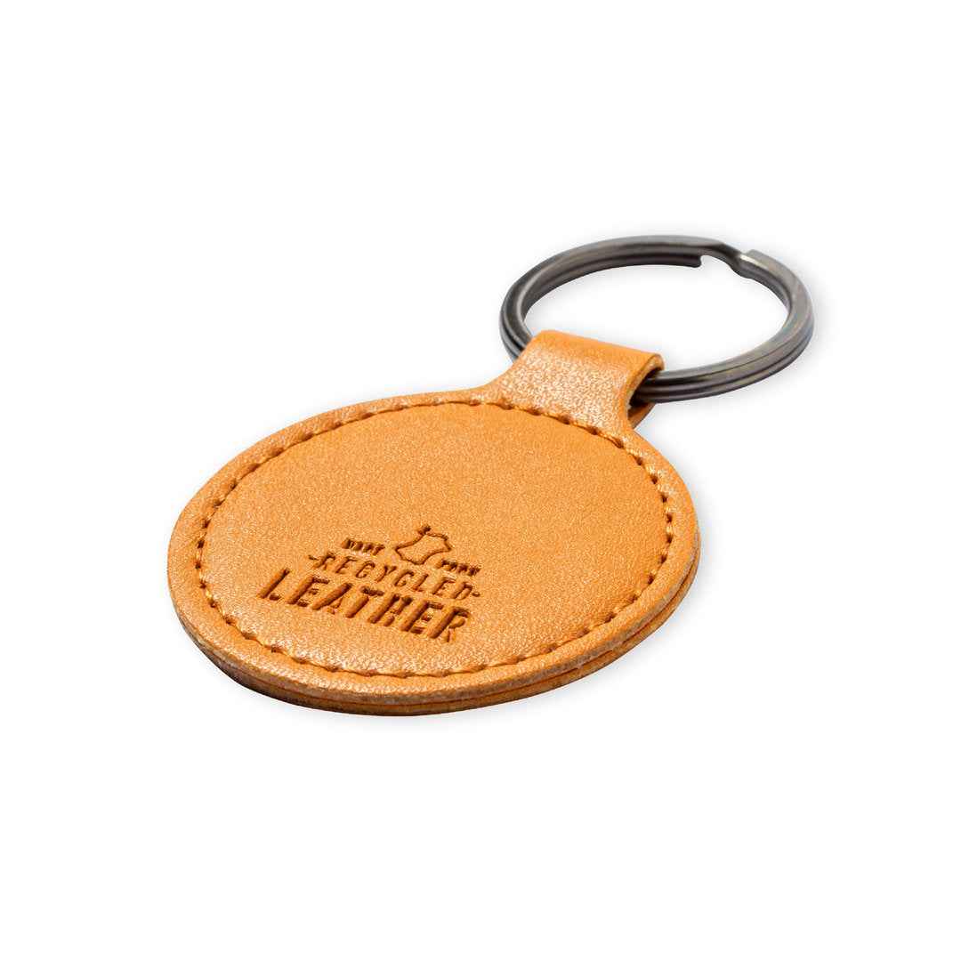 Dontex Recycled Leather Keyring – Sustainable Promotional Gift