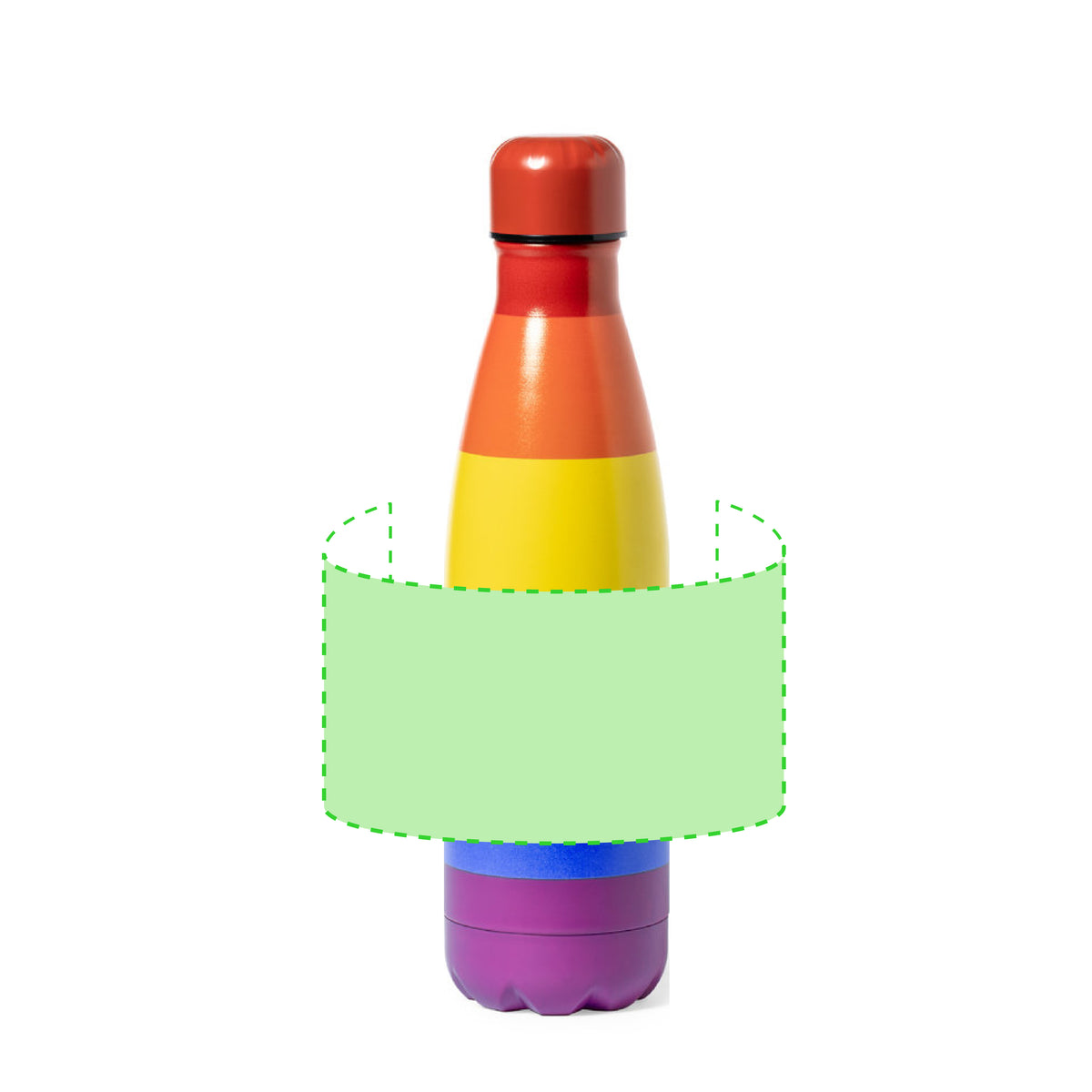 Jedet Rainbow Stainless Steel Bottle - Durable 790 ml Promotional Bottle