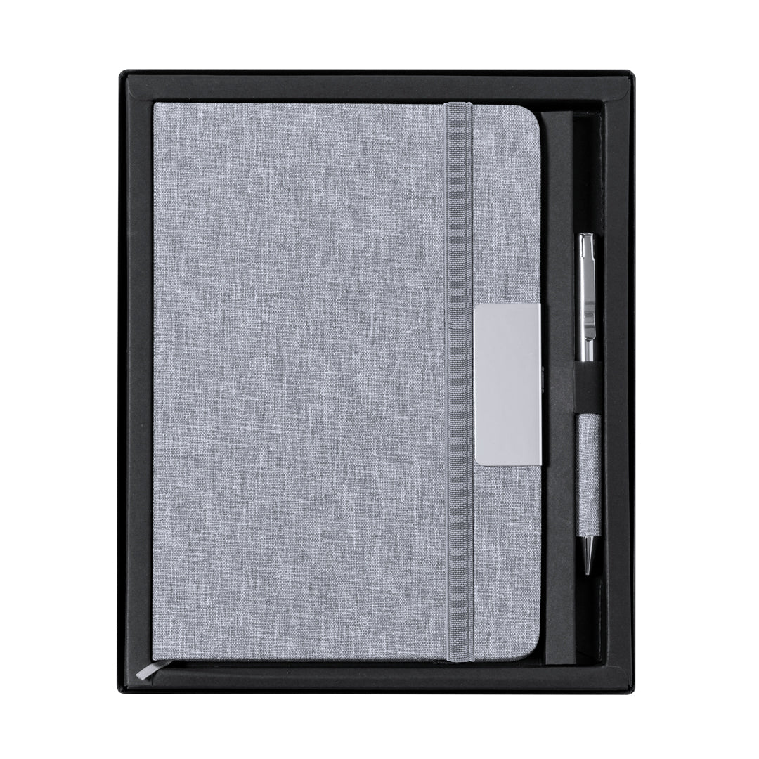 Wendam RPET Notepad and Ball Pen Set – Sustainable Office Essentials