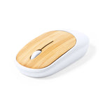 Diguan Wireless Optical Mouse with Bamboo Surface - Sustainable Tech Accessory