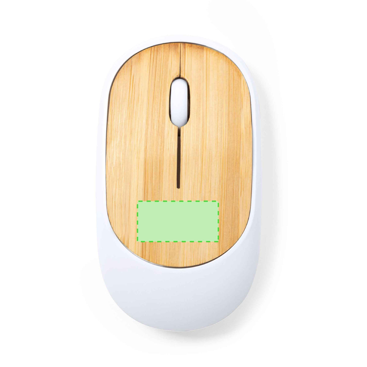 Diguan Wireless Optical Mouse with Bamboo Surface - Sustainable Tech Accessory