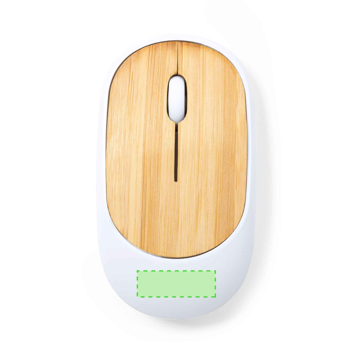 Diguan Wireless Optical Mouse with Bamboo Surface - Sustainable Tech Accessory