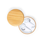 Grigal Bluetooth Earphones with Cork Charging Base – Sustainable Tech Accessory