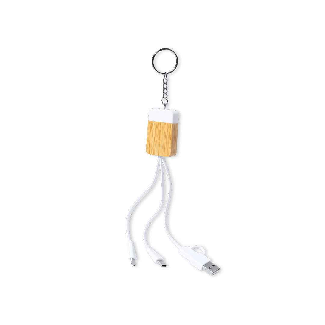 Brestin Charger Cable with Keyring – Sustainable Tech Accessory